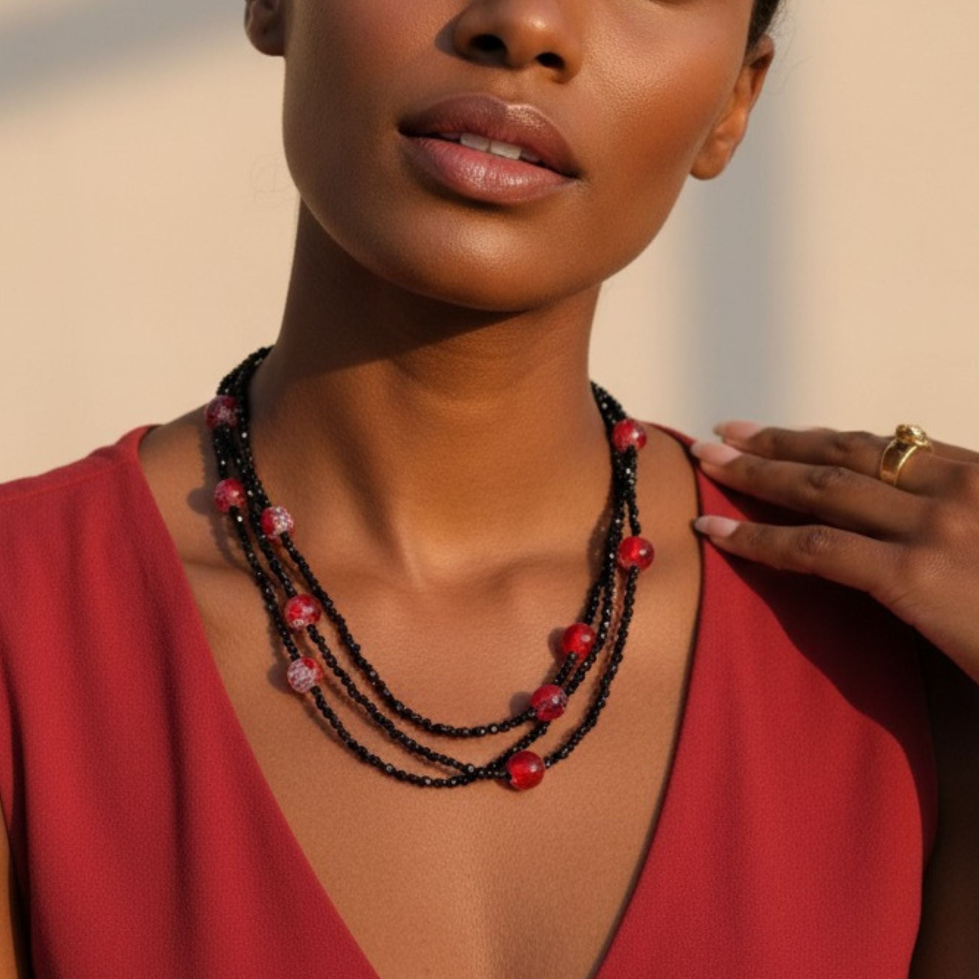 A Necklace of Strength and Expression – Black & Bold