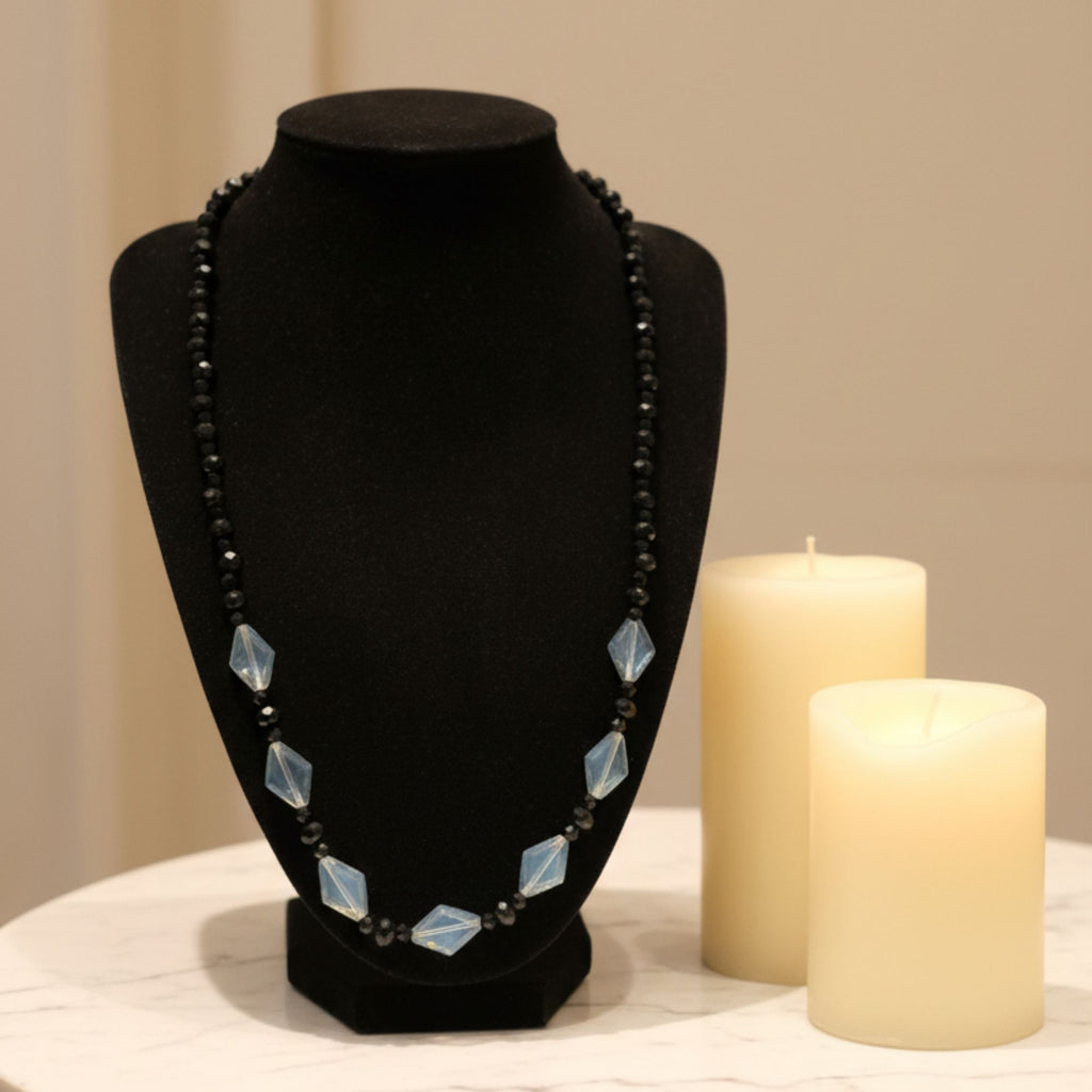 Modern Blue & Black Necklace – Blue Night