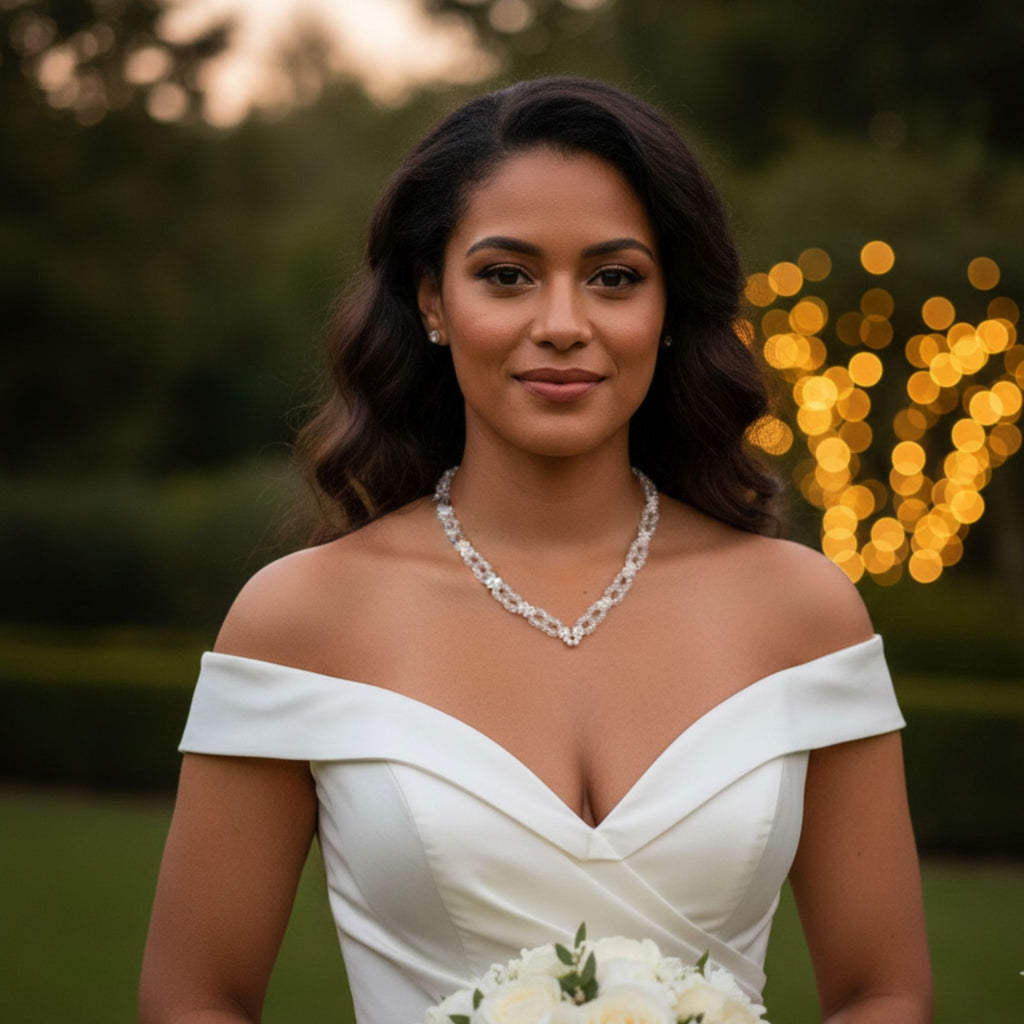 Pearl & Crystal Necklace – Crystal Light