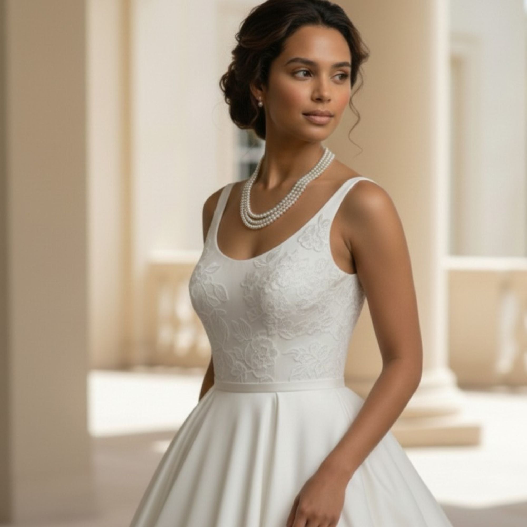 Champagne Glass Pearl Necklace – Pearl Embrace