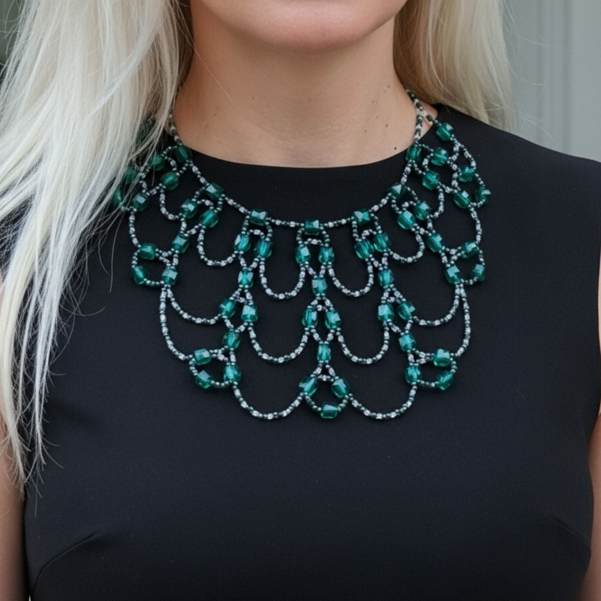 Multi-Strand Emerald Necklace – Emerald Dream