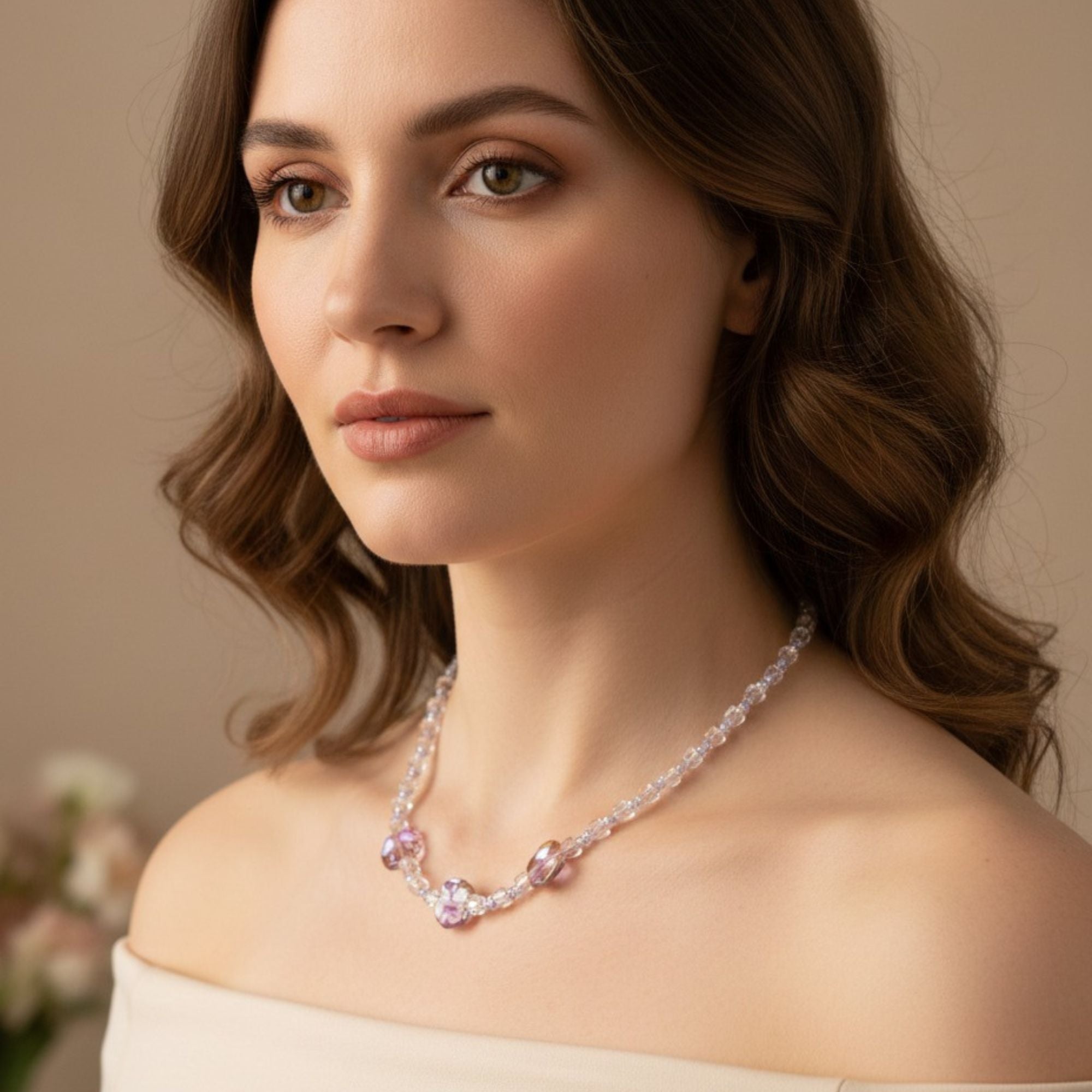 A Luminous Glass Bead Necklace – Velaris
