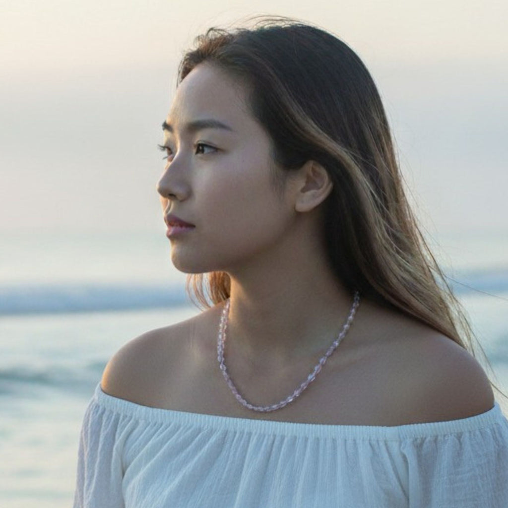 Lilac Glass Bead Necklace – Lilac