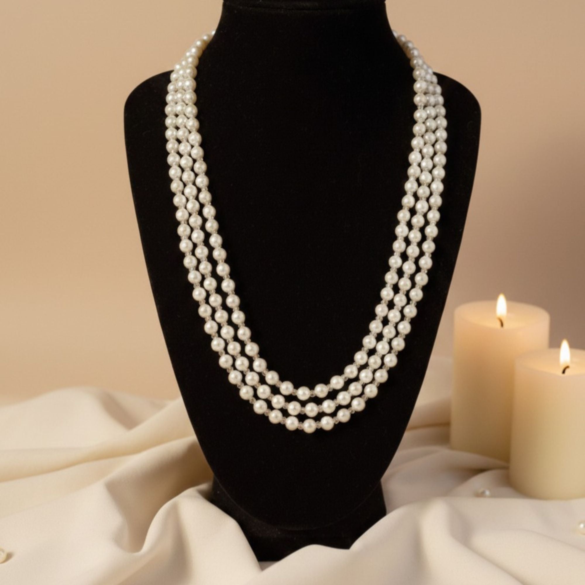 Champagne Glass Pearl Necklace – Pearl Embrace
