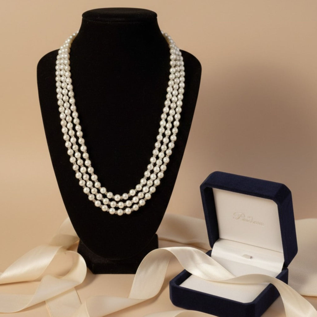 Champagne Glass Pearl Necklace – Pearl Embrace