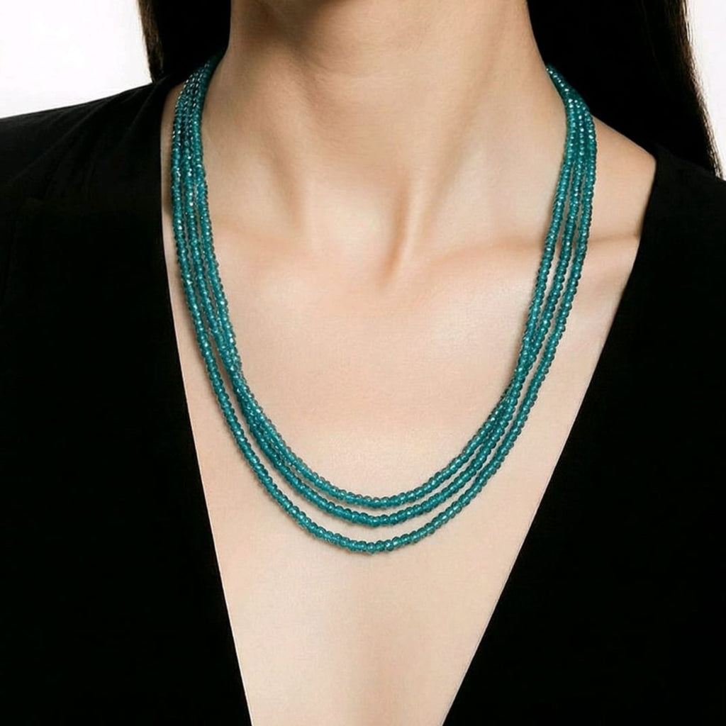 Emerald Green Multi-Strand Necklace – Viridia