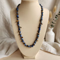Blue Lapis and Tiger’s Eye Bead Necklace – Warrior’s Sky